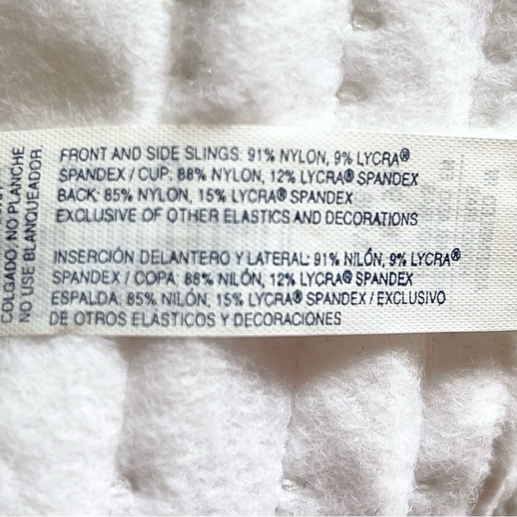 NWT Just My Size White Satin Bra, Wireless, Unlined, Seamless Cups, Size 40D - Picture 6 of 6